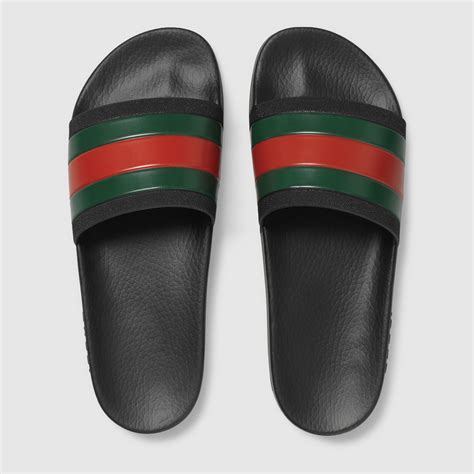 rubber slide sandal gucci